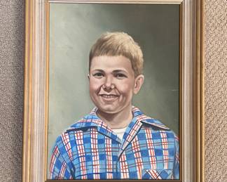 Vintage framed portrait 