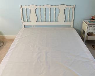 Vintage carved wood headboard 