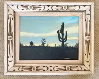 Framed original southwest  painting 