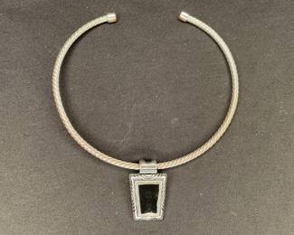 Vintage cable collar necklace 