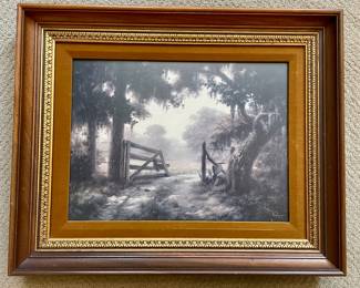 Framed painting signed Windberg 1970