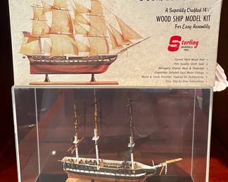 US Frigate Constitution Sterling wood ship model 
