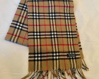 Burberry’s vintage plaid scarf 