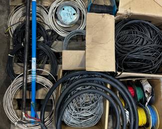 Extension Wire, Coax Cable, Conduit Benders, Color coded chasis wiring  reels, Micro Switches, Wire connectors
