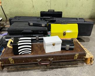 Padded 50" Equipment cases.  Various Small molded   cases for Tools, Toys or Knick-Nacks
