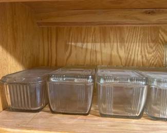 GLASS REFRIGERATOR DISHES