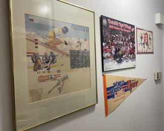 framed sports memorabilia