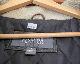 Men's Clothing (Size L-XL) with brands such as: Carhartt, Corvette, Wilson's Leather, London Fog, Pronto Uomo, JJ Cochran, Hajo, Mondo, Breidhor, San Marco, Harley Davidson, Members Only, Structure Collection, Walls, LL Bean, Rocky Leather Hides, Benmans, Mirage Classics, Moosecreek, Ride Techs