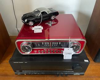 Ford Mustang Ion Record Player, Bill Ford Signed Maisto Thunderbird