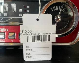 Ford Mustang Ion Record Player