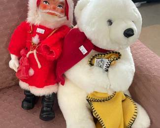 santa plus, teddy bear