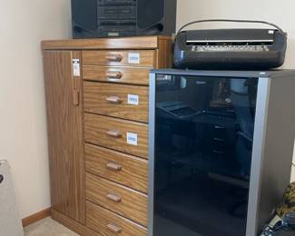 IBM Electric Typewriter, Optimus Mighty Mini Boom Box