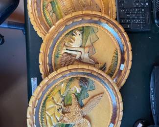Wooden Wall Hanging Plates