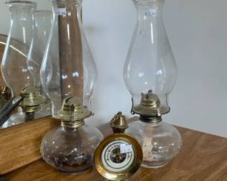 Barometer, Oil Lamps