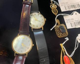 Junghans 14k Watch, Provita 25 Rubis Incabloc Watch