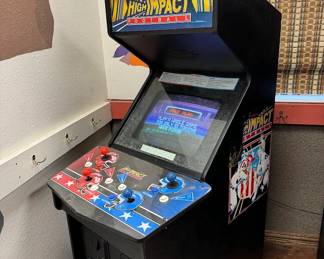 Vintage arcade game as-is located in another building onsite. $500 WORKING