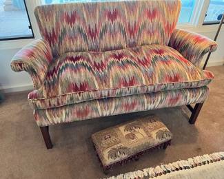 Flamestitch Loveseat