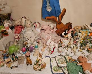 A TON of Easter decorations