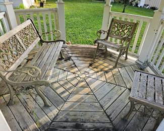 Cast iron patio furniture