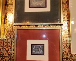 "Blow in a Big Shofar for Our Freedom" & "Crying on Herzel Death" - Silver Art by Boris Schatz