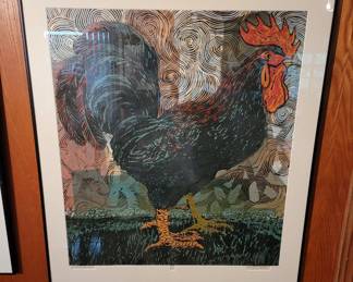"Black Rooster" 3 of 8 by Barry E. Wilson
