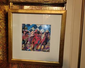 Horse Series #4 Signed Art by Kim Margol Robbins  16" x 16"