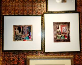 Collage Framed Art Louis Freshman Brown 