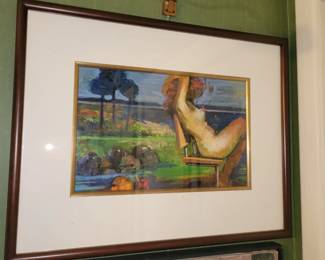 Figure Study in a Landscape by Henry Petersen 11" x 17", 21" x 28"