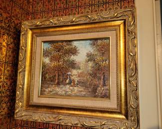 Signed Oil on Canvas by Alan Walters 14" x 16.5"