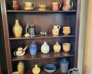 Handmade Signed Pottery by Seth Green, J. Adams, Jonathan Barnes, Jennie M. Blair, K. Chamberlain, 