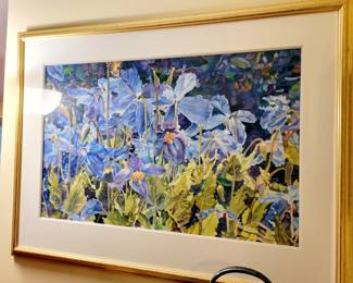 "Garden" Watercolor Painting by David Reese 24" x 38" , 37" x 49"