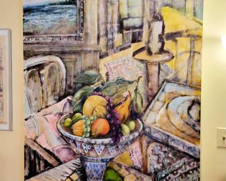 Original Oil on Canvas Painting - Signed Louise Freshman Brown 60" x 48"