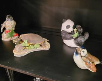 Boehm Procelain bird, turtle, Goebel bird