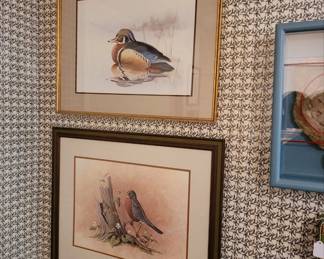 Frederich William Wetzel - Signed Art and watercolor 14" x 18" , 20.5" x 26"