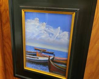 Richard Lundgren "Viking Legacy" Pastel 12" x 8", 12.5" x 14.5"