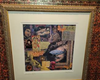 Dream Series R.V.R. Collage - Signed Art by Gerry Charm 12x12, 20.5 x 20.5