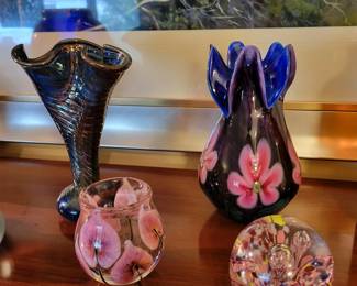 Robert Lagestee Lotton Signed Art Glass