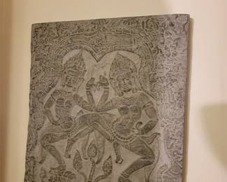 Alva Museum Replica cast stone - Reproduced from the original at The Louvre Paris- Dancers - measures 20" x 18.5"