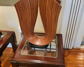 Wood Abstract Sculpture by David L. Engdahl 21" H x 13.5"