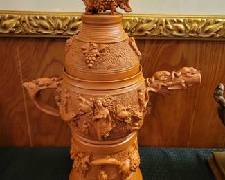 Leland Shaw Pottery Terracotta Tea Pot 