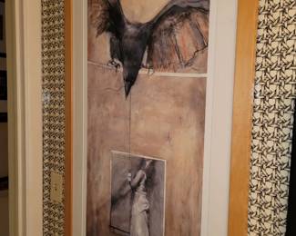 Laurie Hitzig  "Coravidae" Print edition 19/50    34" x 19" and 45.5" x 27"