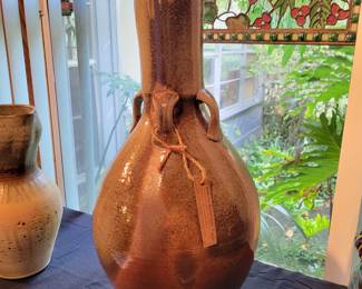 Wood Fired Pottery Vase by Matthew Schiemann