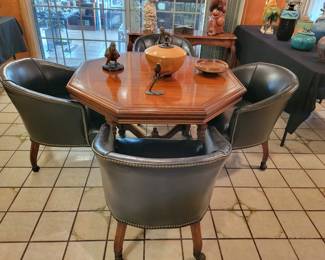 Wood Table and Chair Set 