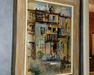 Original Art by Gene Wolfson Watercolor 26" x 20.5"