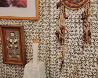 Georgina Holt Pottery, dream catchers, Tibetan women outside Buddhist temple