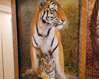 "Protecting the Prince" Oil Painting - Signed by Linda Travis