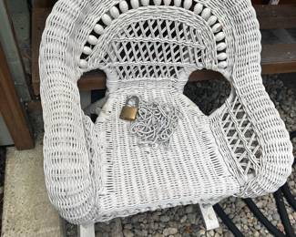 Wicker patio furniture
