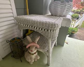 Wicker patio furniture