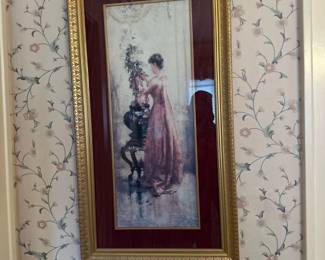 Vintage woman artwork