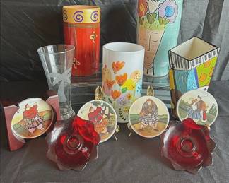 Fun Colorful Vibrant Vases Golf Coasters